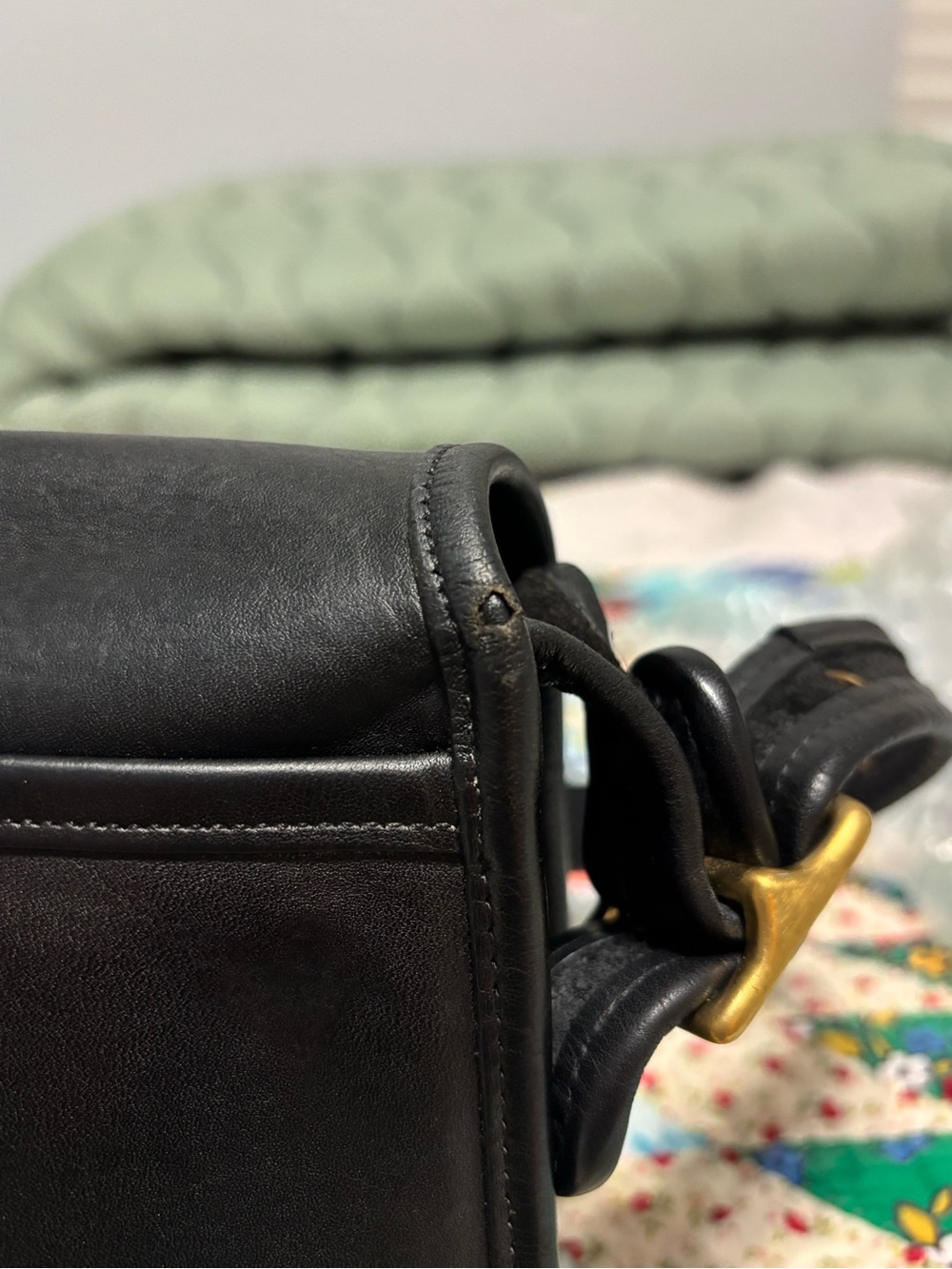 Vintage Coach Black Legacy Small Flap Crossbody J6C-9965 - Picture 8 of 13